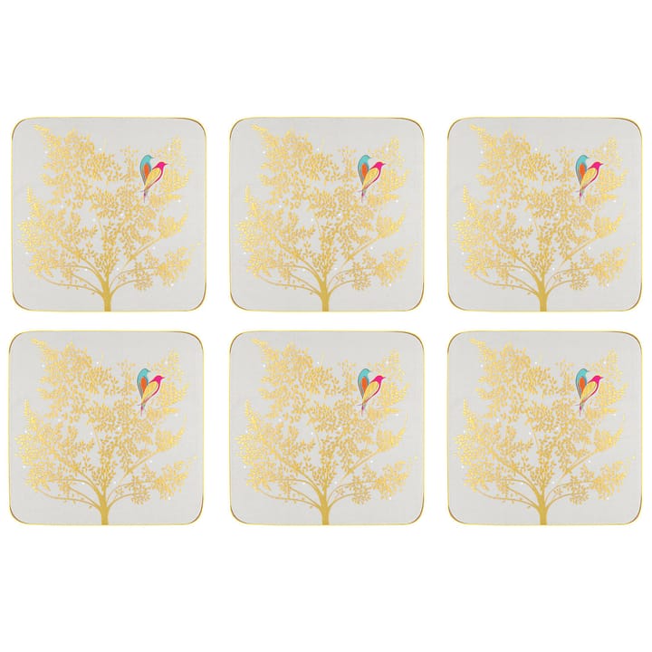 Chelsea Collection coaster 6-pack - Light grey - Pimpernel