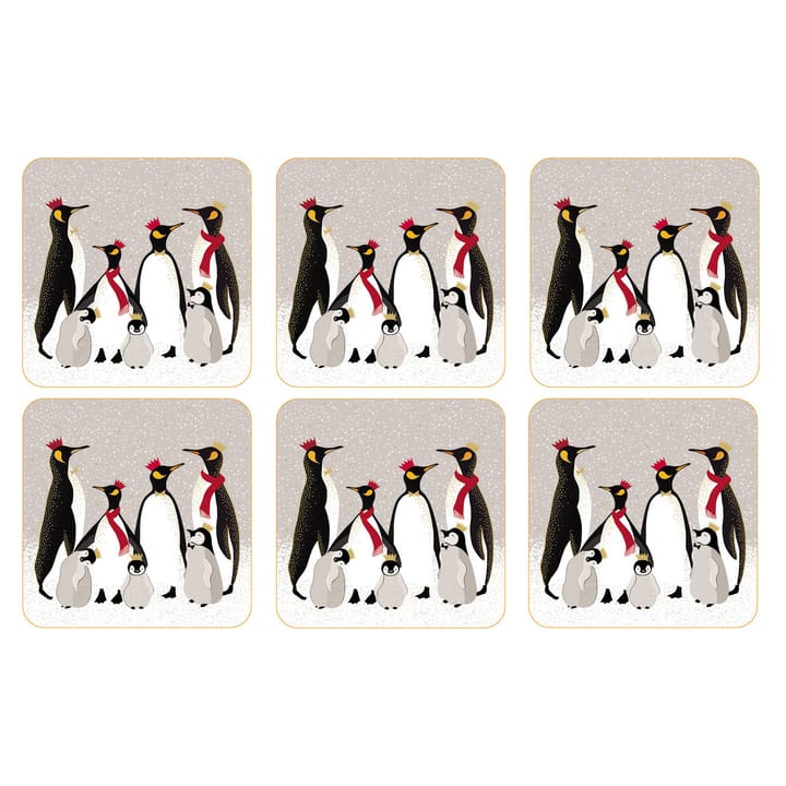 Christmas Penguin coaster 6-pack - Graw - Pimpernel