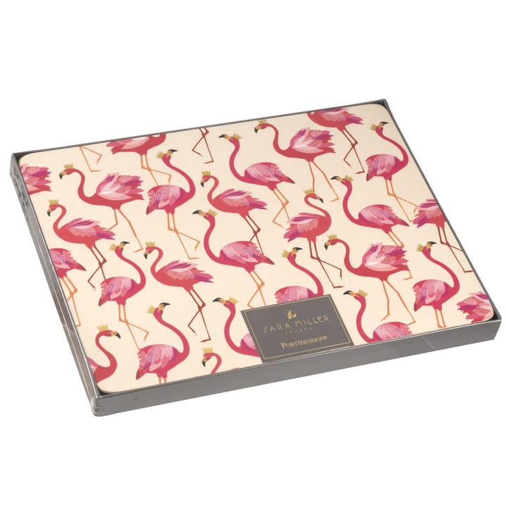 Flamingo coaster 4-pack - 30x23 cm - Pimpernel