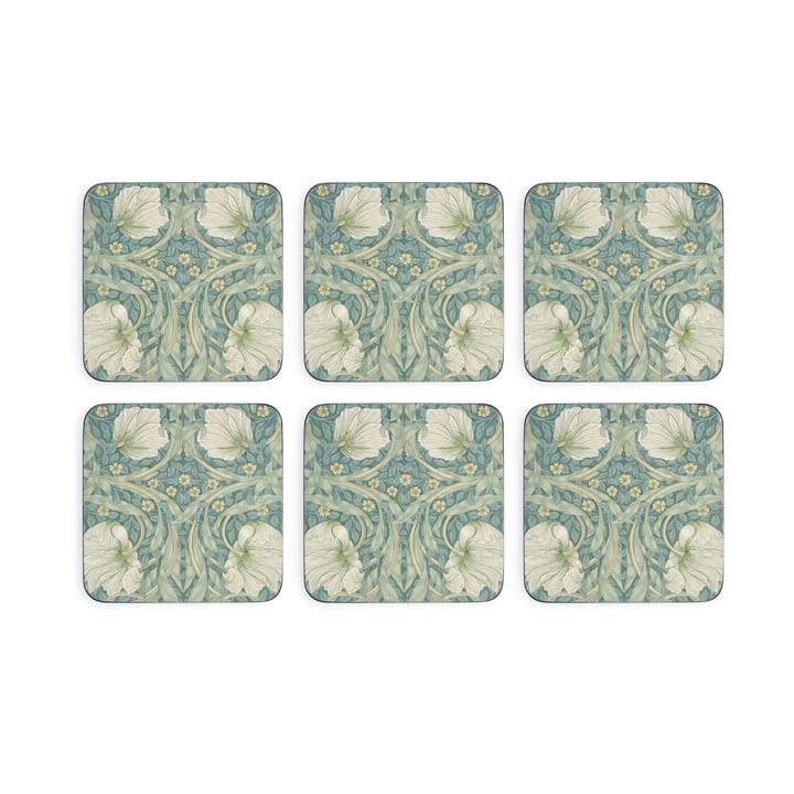 Morris & Co Pimpernel coasters 6-pack - Green, blue - Pimpernel