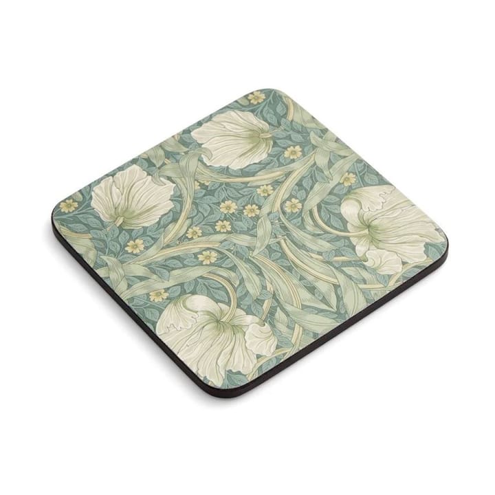 Morris & Co Pimpernel coasters 6-pack, Green, blue Pimpernel
