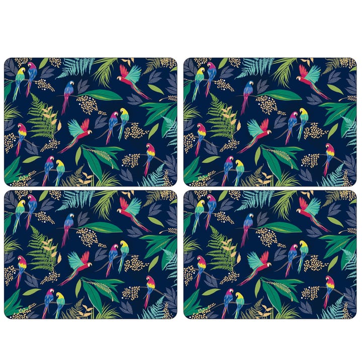 Parrot coaster 4-pack - 40x30 cm - Pimpernel