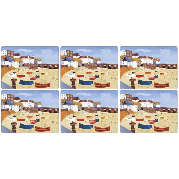 St Ives Windbreak coaster 6-pack - 30x23 cm - Pimpernel