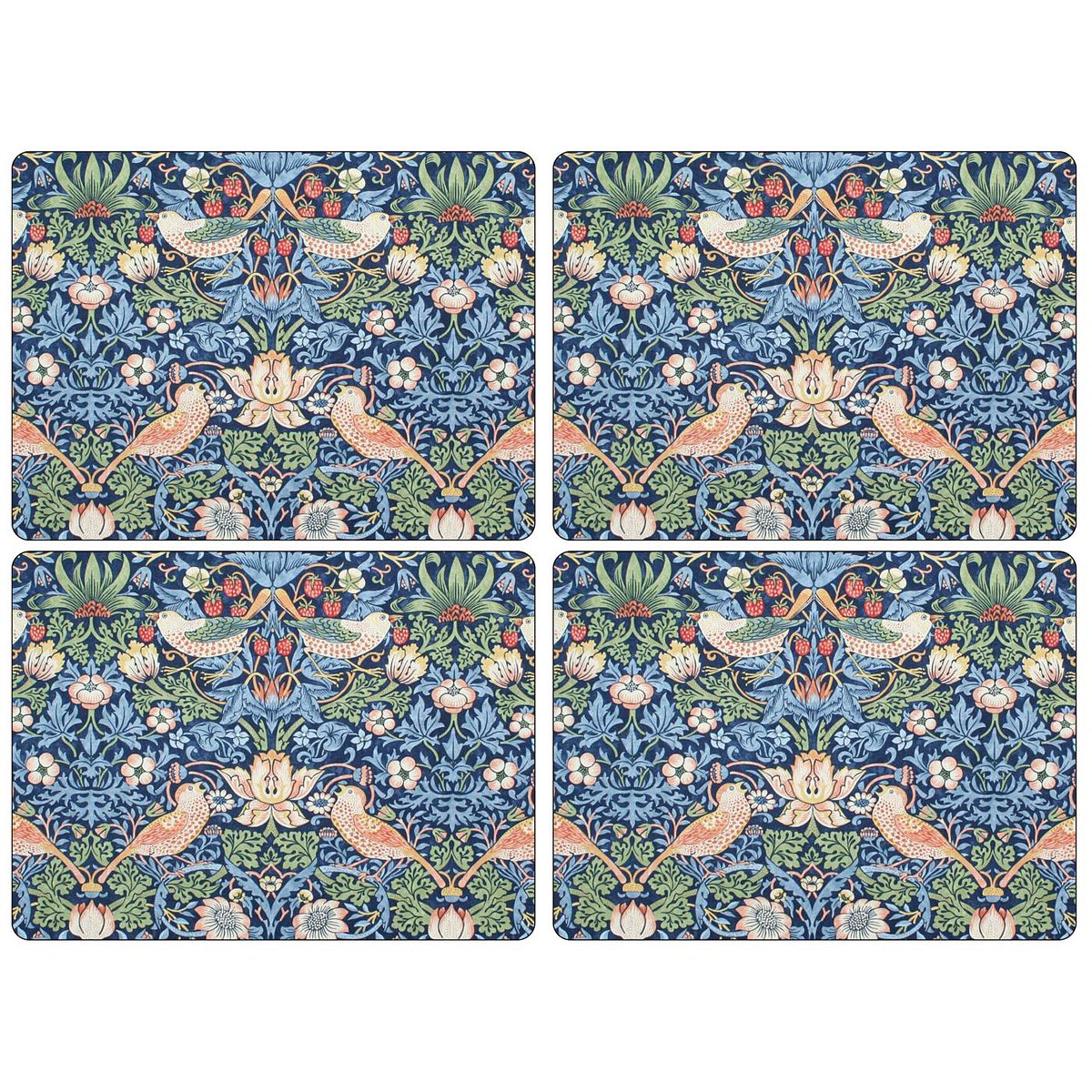 Pimpernel Strawberry Thief bordsunderlägg 30x40 cm 4 pack Blue