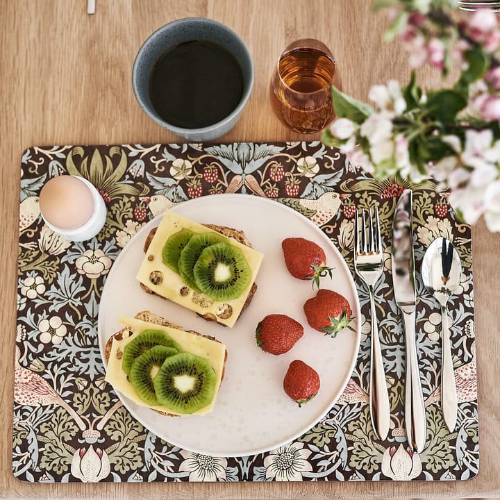 Strawberry Thief Placemats 30x40 cm 4 pack, Brown Pimpernel