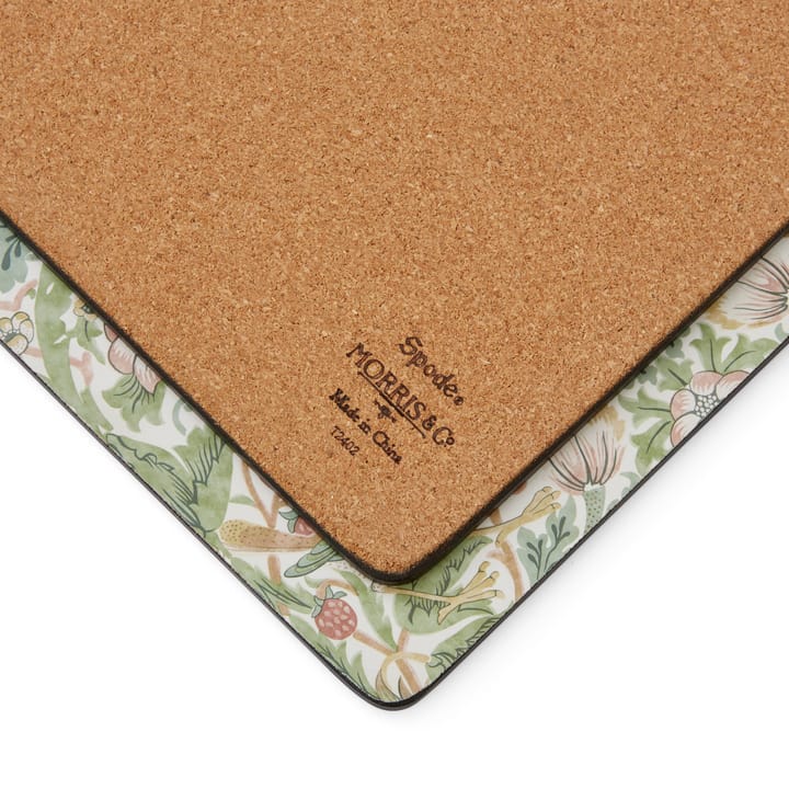 Strawberry Thief Placemats 30x40 cm 4 pack, Green Pimpernel