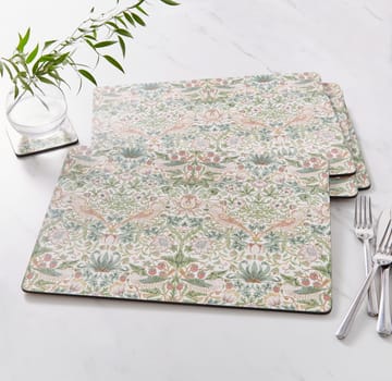 Strawberry Thief Placemats 30x40 cm 4 pack - Green - Pimpernel