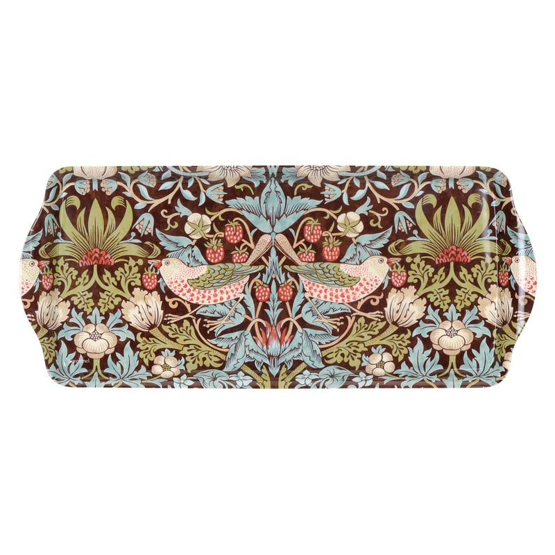 Pimpernel Strawberry Thief sandwich tray Brown