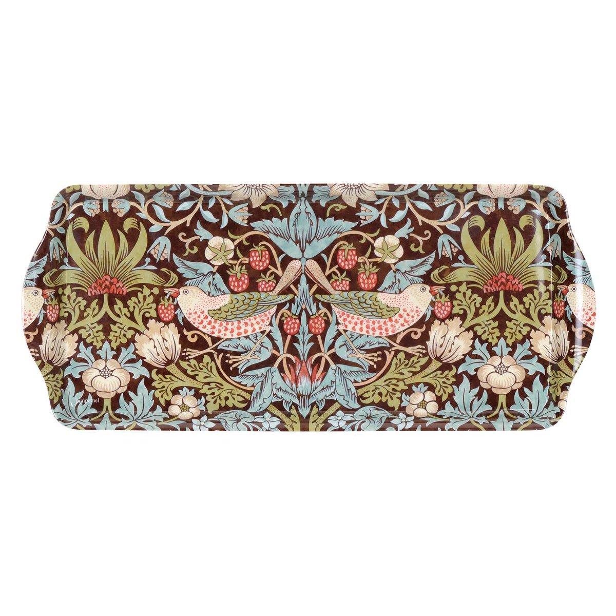 Pimpernel Strawberry Thief sandwich tray Brown