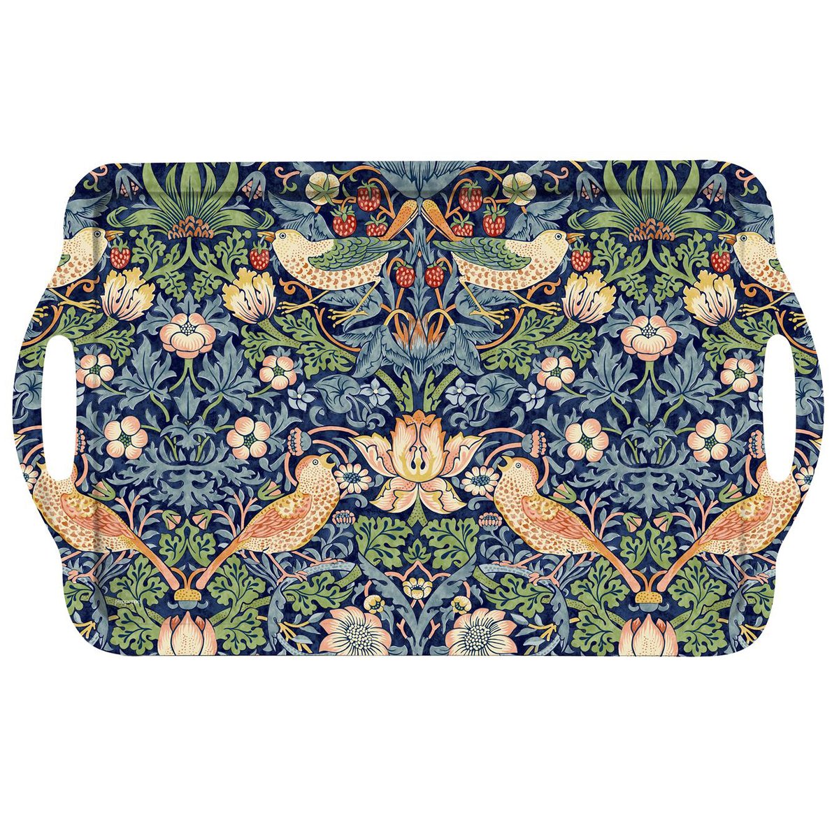 Pimpernel Strawberry Thief tray with handle Blue | Scandinavian Design | Trays | Blue