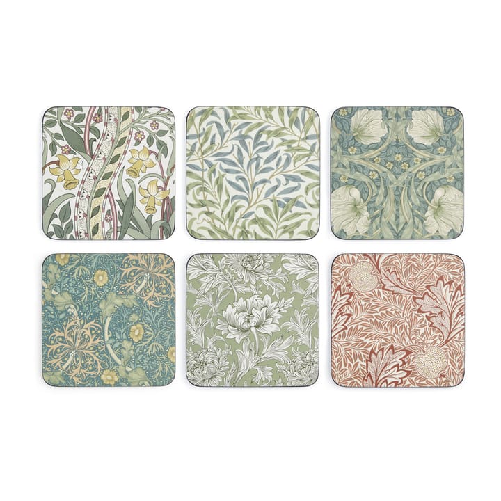 William Morris coaster 6-pack - Mix & Match - Pimpernel