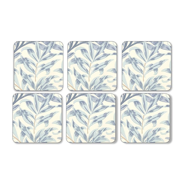 Willow Bough coaster 6-pack - Blue - Pimpernel