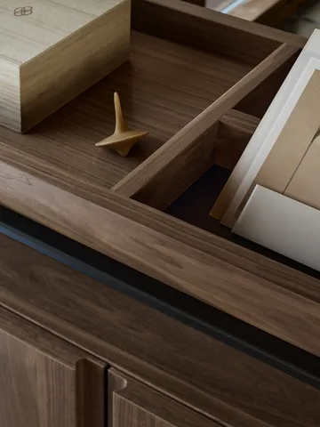 Pira G2 shelving system F C A Black/Walnut 240–247 cm - Pira