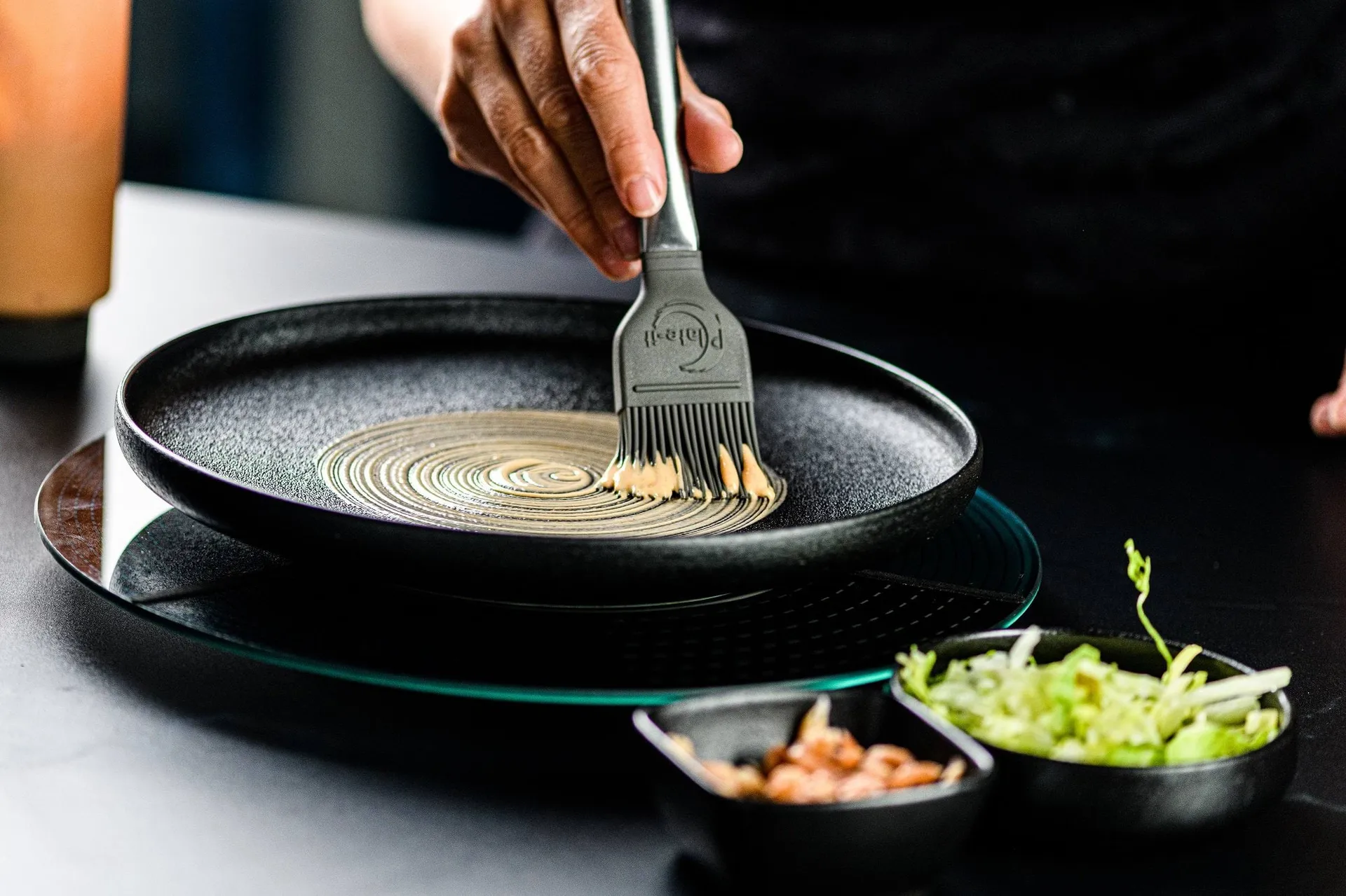 Plate-it decorating brushes, Stainless steel, 2 pieces Plate It