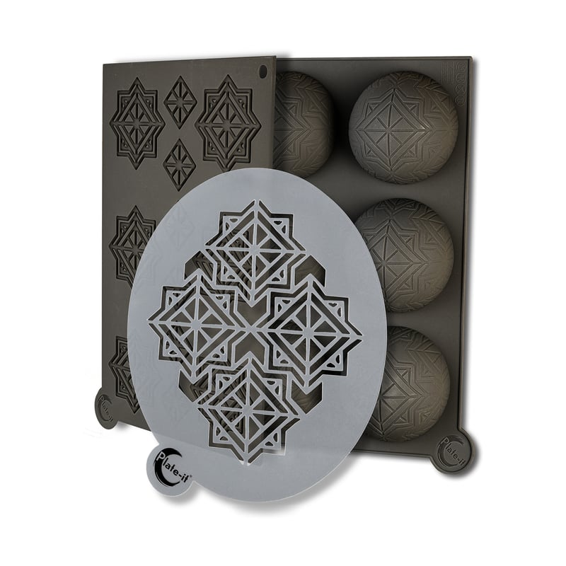 Plate It Plate-it infinity silicone mold 3 pieces Gray