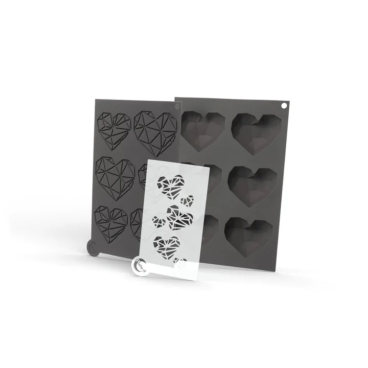 Plate-it moulds - Love At First Bite, silicone, 3 pieces - Plate It
