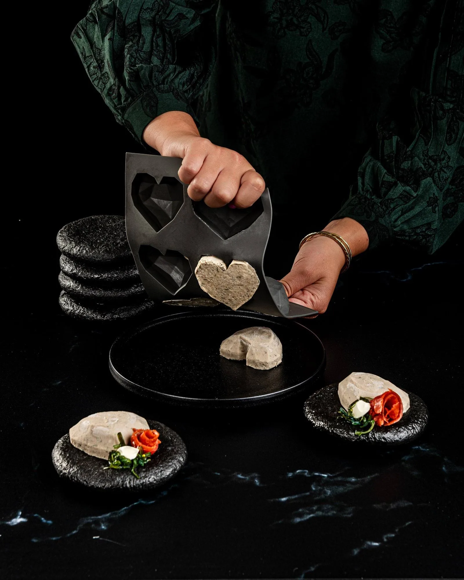 Plate-it moulds, Love At First Bite, silicone, 3 pieces Plate It