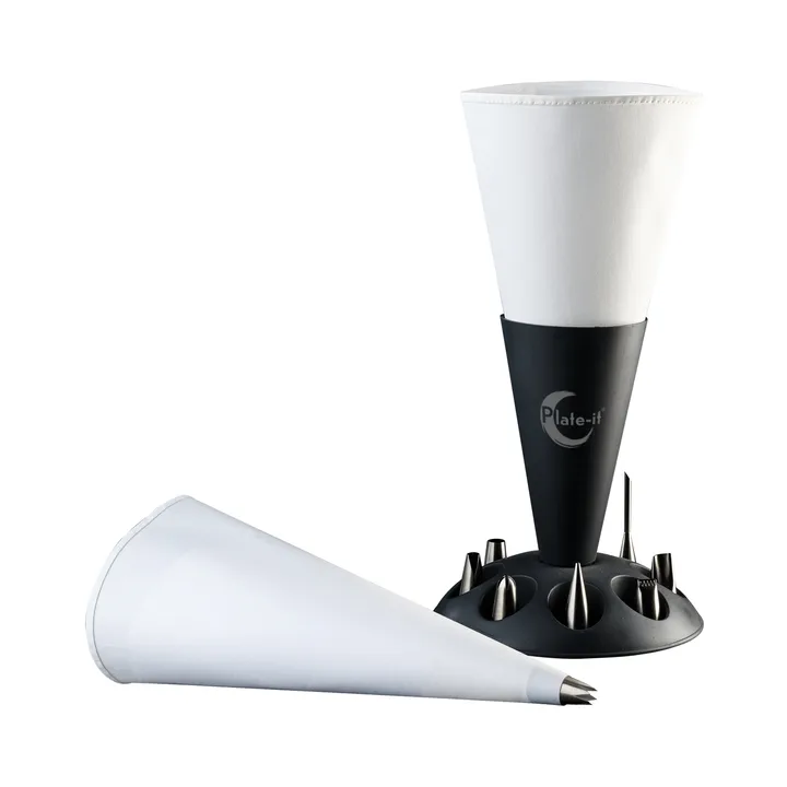 Plate-it piping bag - Stand with bobbins, 11 pieces - Plate It