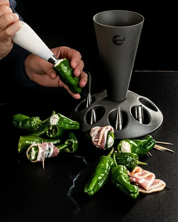 Plate-it piping bag - Stand with bobbins, 11 pieces - Plate It