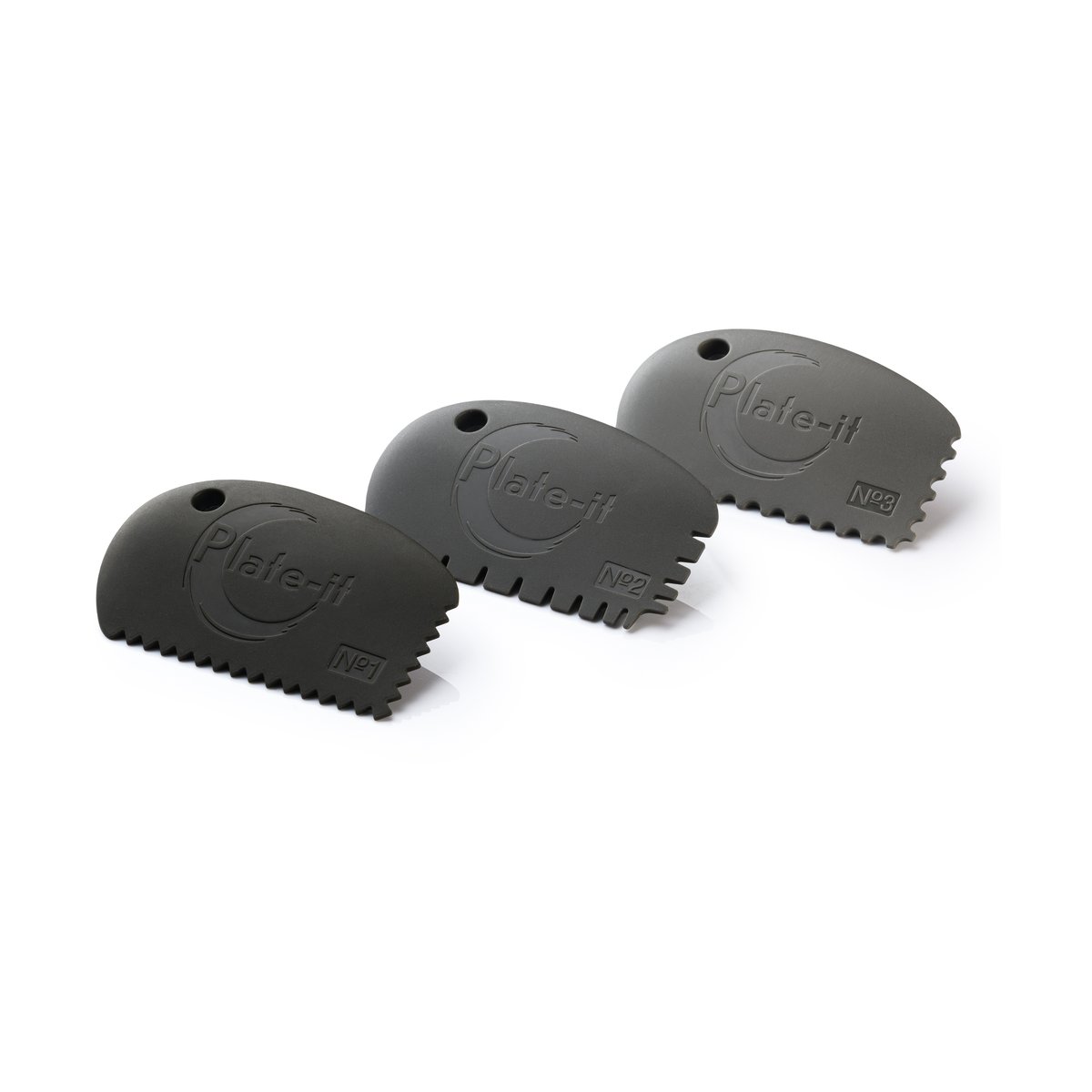 Plate It Plate-it scraper 3-pack Gray | Scandinavian Design | Spatulas & dough scrapers | Grey