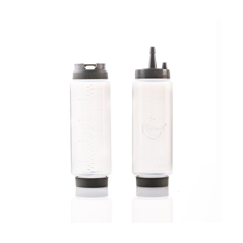 Plate It Plate-it squeeze bottle garnish 22 cm 2-pack White-grey