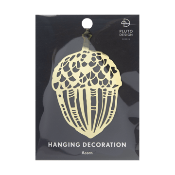 Acorn Christmas pendant - Gold - Pluto Design