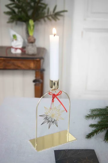 Art Deco candleholder - Gold - Pluto Design