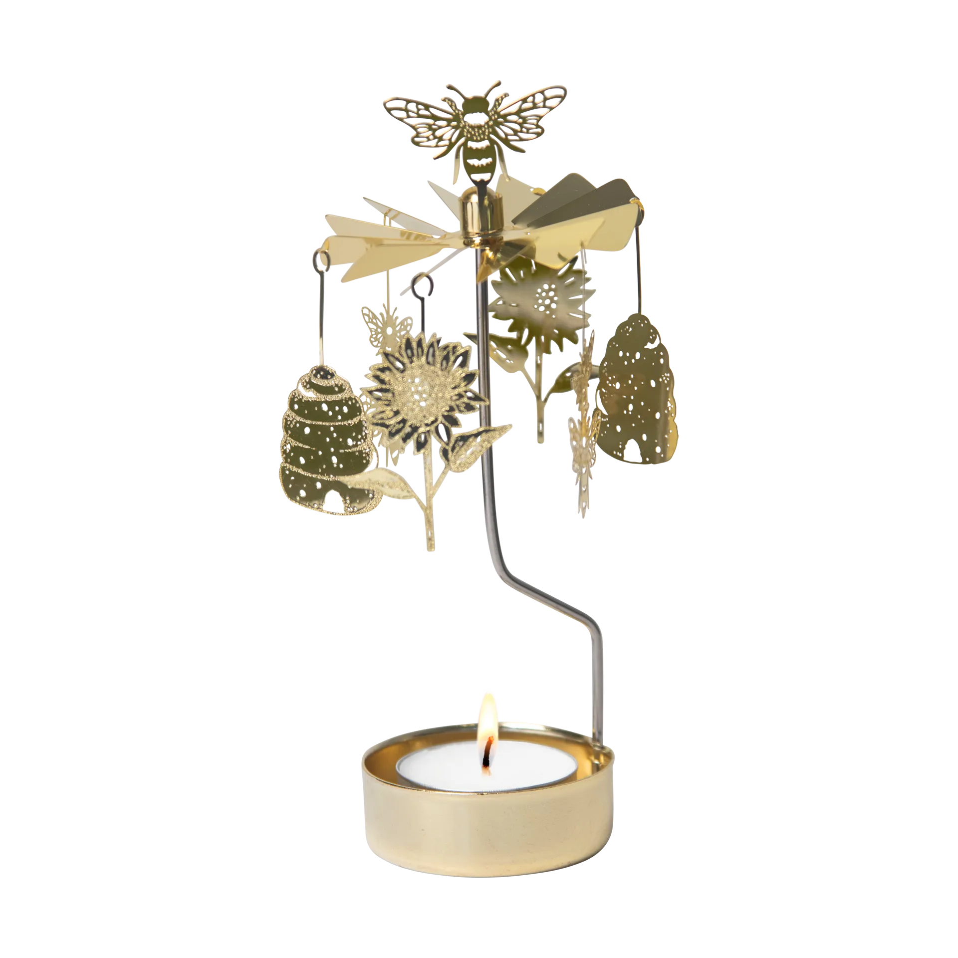 Bee Mine angel chime, Gold Pluto Design