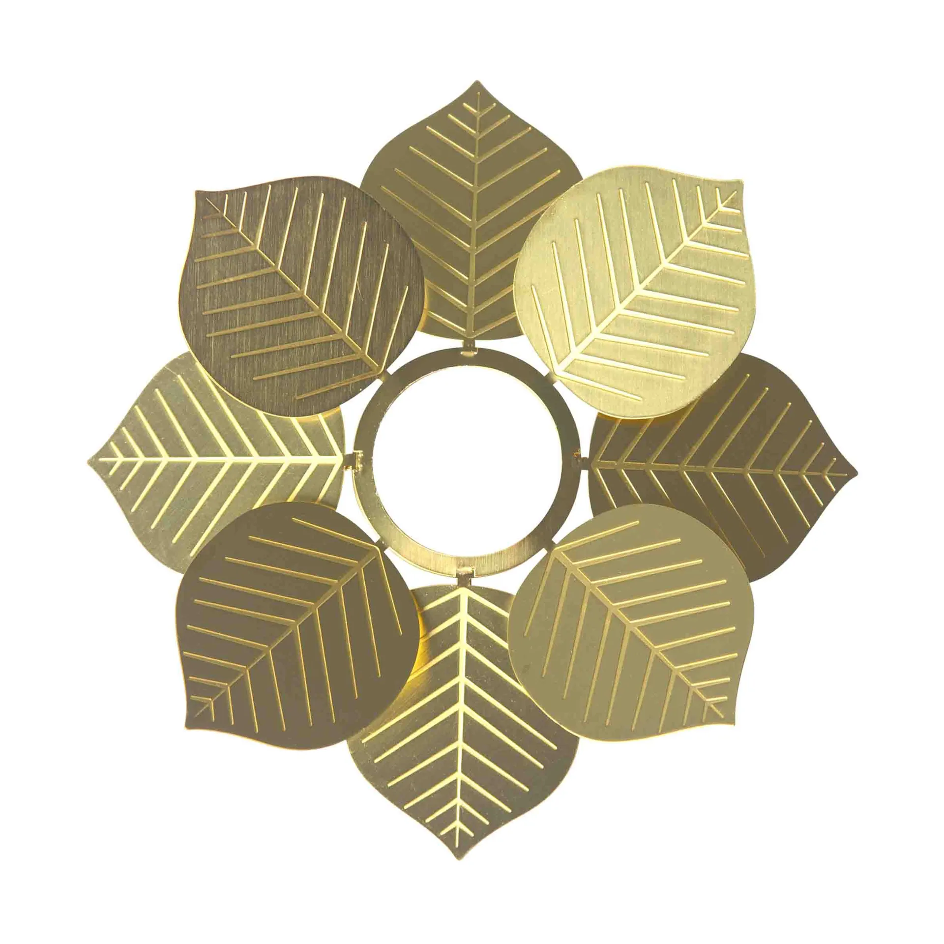 Berså candle ring Ø9.5 cm, Brass Pluto Design