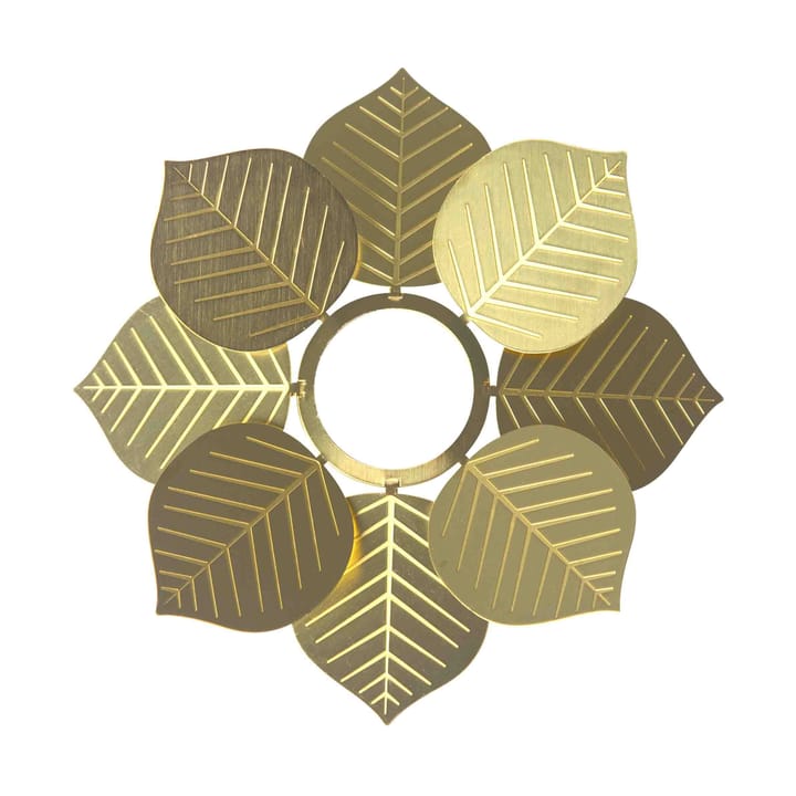 Berså candle ring Ø9.5 cm, Brass Pluto Design