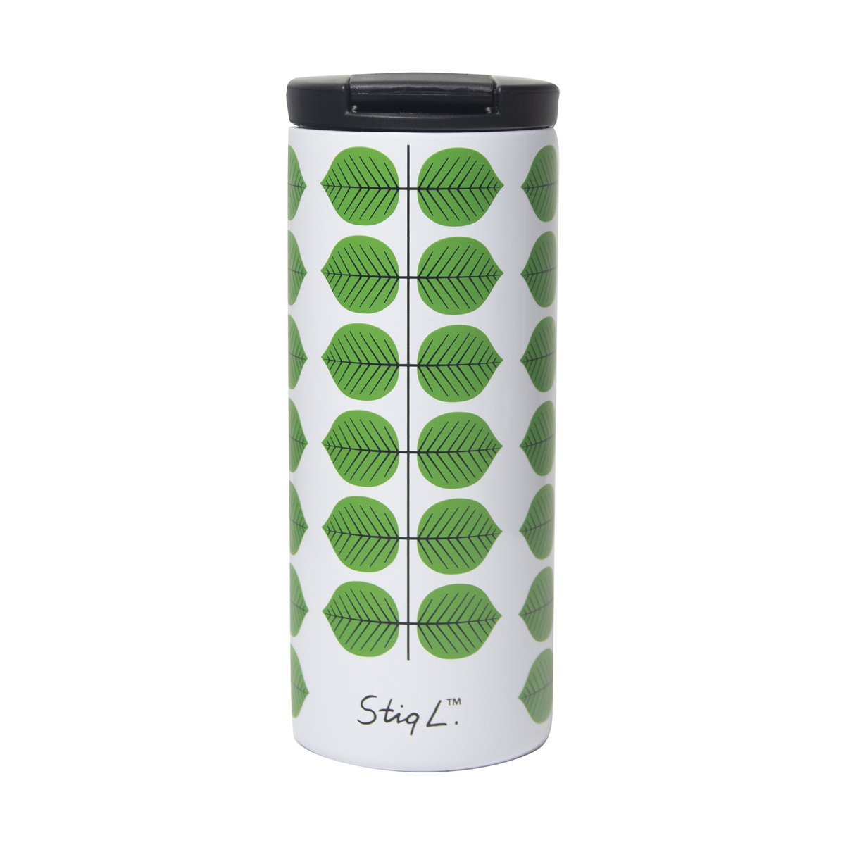 Pluto Design Berså thermal mug 0.35l White-green | Scandinavian Design | Thermal flasks & travel mugs | White