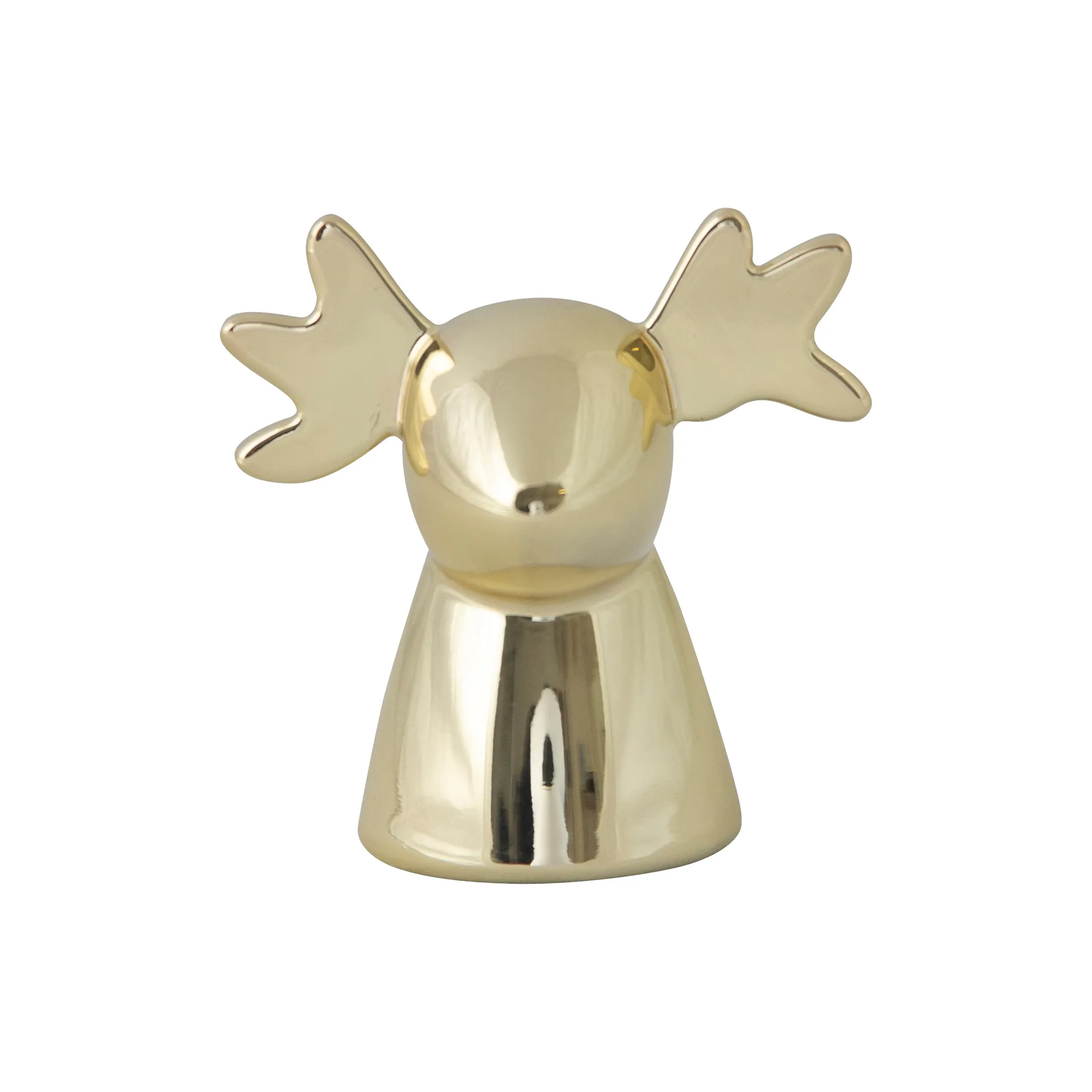 Bottle opener moose, gold Pluto Design