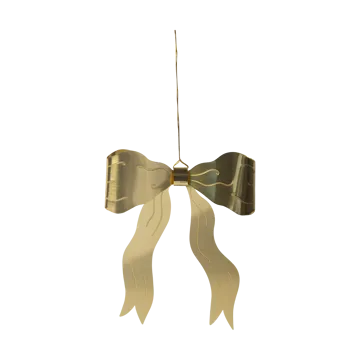 Bow decoration hanger - Gold - Pluto Design