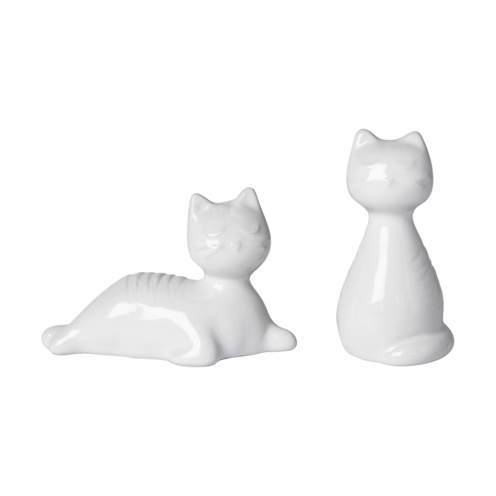 Cat salt & pepper mills - White - Pluto Design