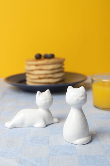 Cat salt & pepper mills - White - Pluto Design