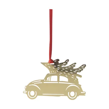 Christmas car Christmas tree bauble - Gold - Pluto Design