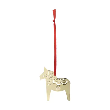 Christmas horse 3D hanging ornament - Gold - Pluto Design