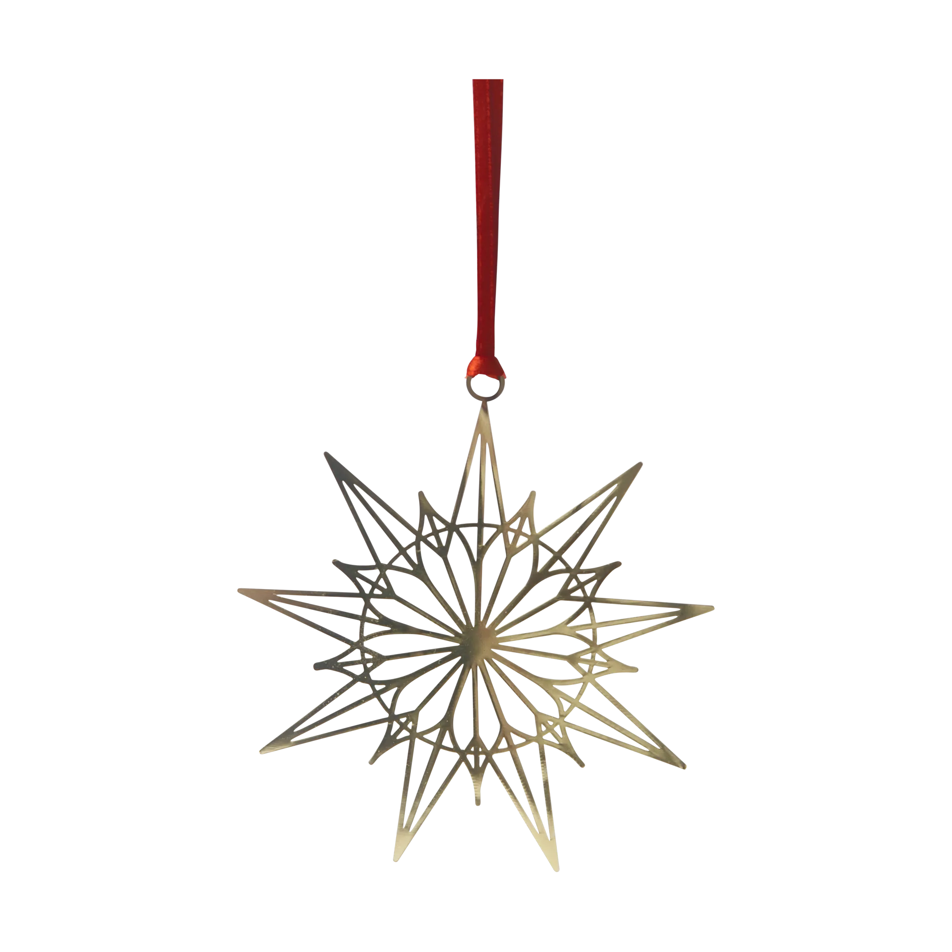 Christmas star decoration hanger, Gold Pluto Design