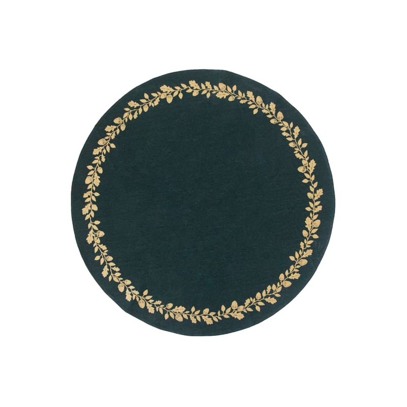 Pluto Design Christmas tree rug oak Ø110 cm Green