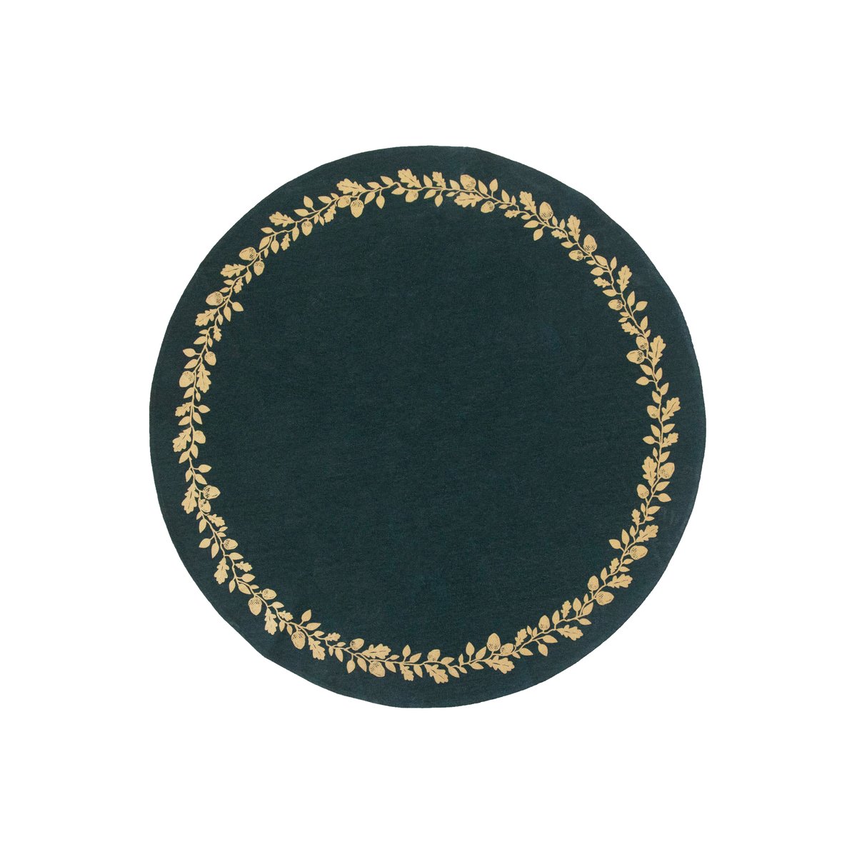 Pluto Design Christmas tree rug oak Ø110 cm Green