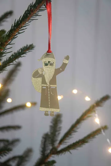 Claus decorative hanging ornament - Gold - Pluto Design