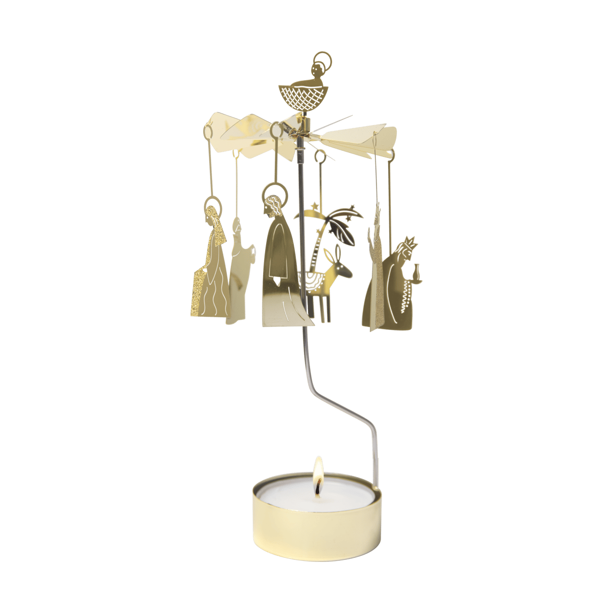 Pluto Design Crib Family angel chime Gold | Scandinavian Design | Christmas decorations | Gold-coloured