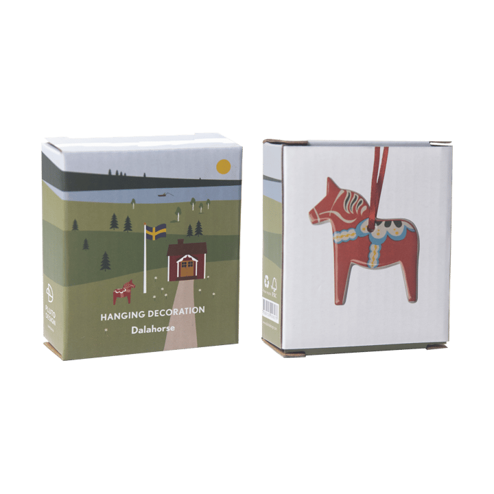 Dala horse decoration pendant, Red Pluto Design