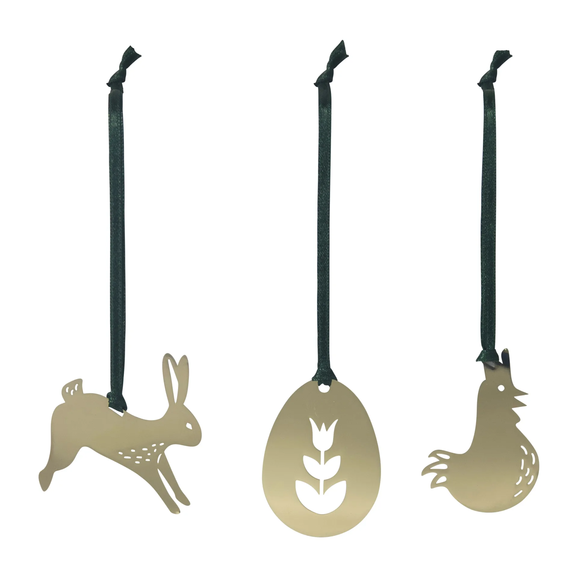 Easter decoration 3-pack, Gold Pluto Design