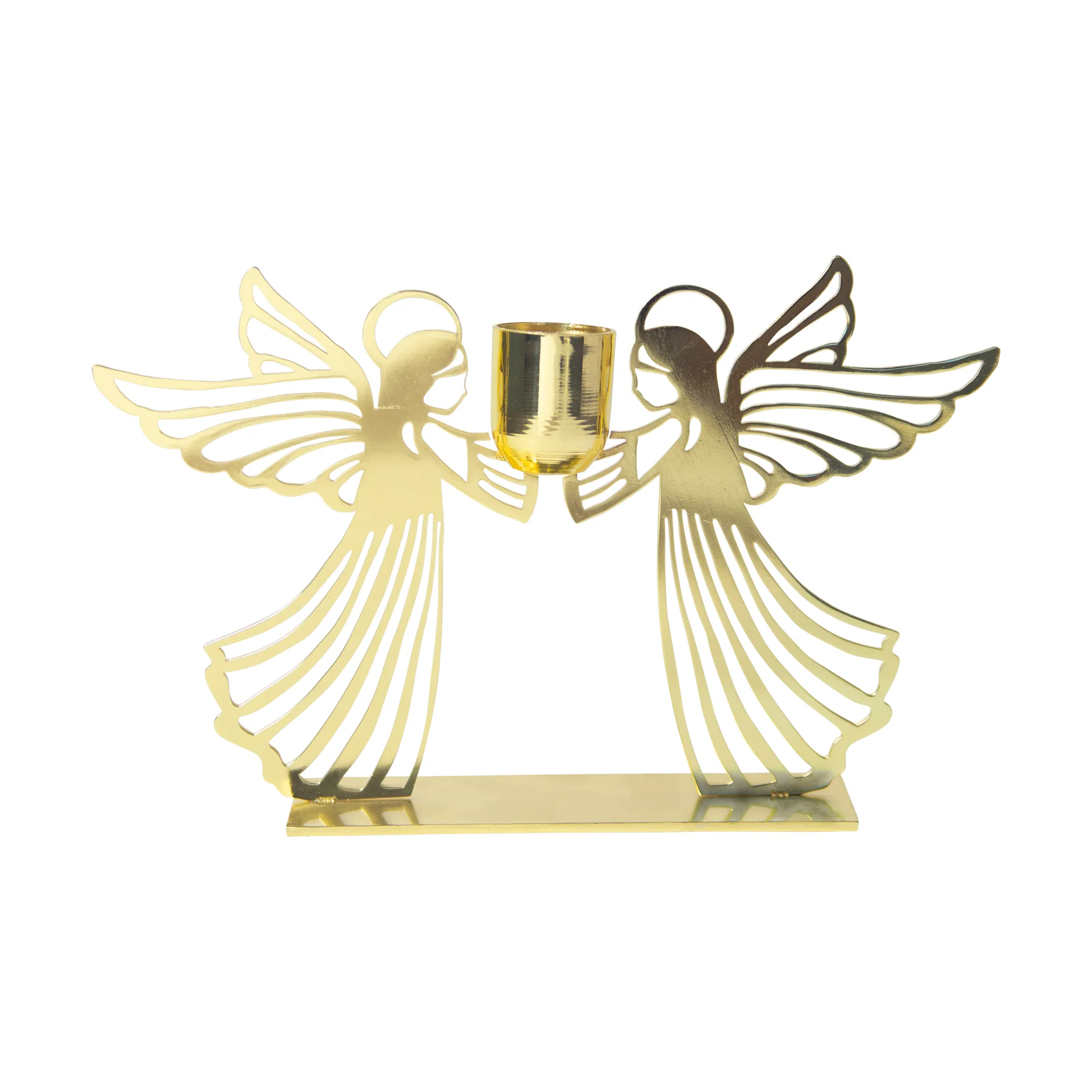 Flying angel candle holder, Gold Pluto Design