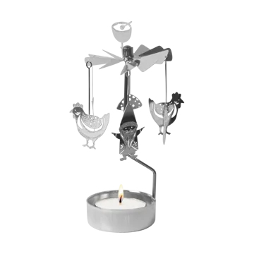 Fox & Santa angel chime - Silver - Pluto Design