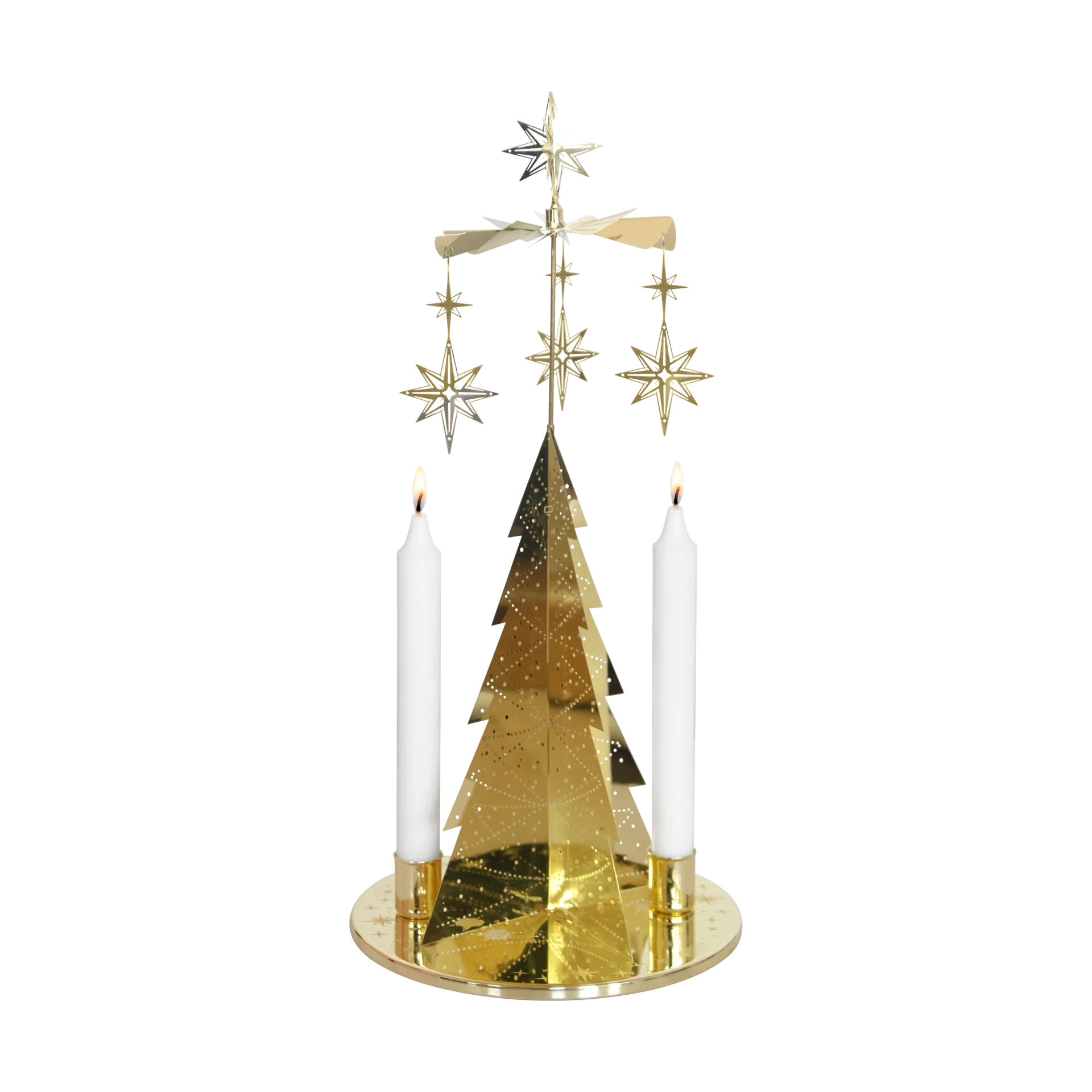 Grande Northern star angel chime, Gold Pluto Design