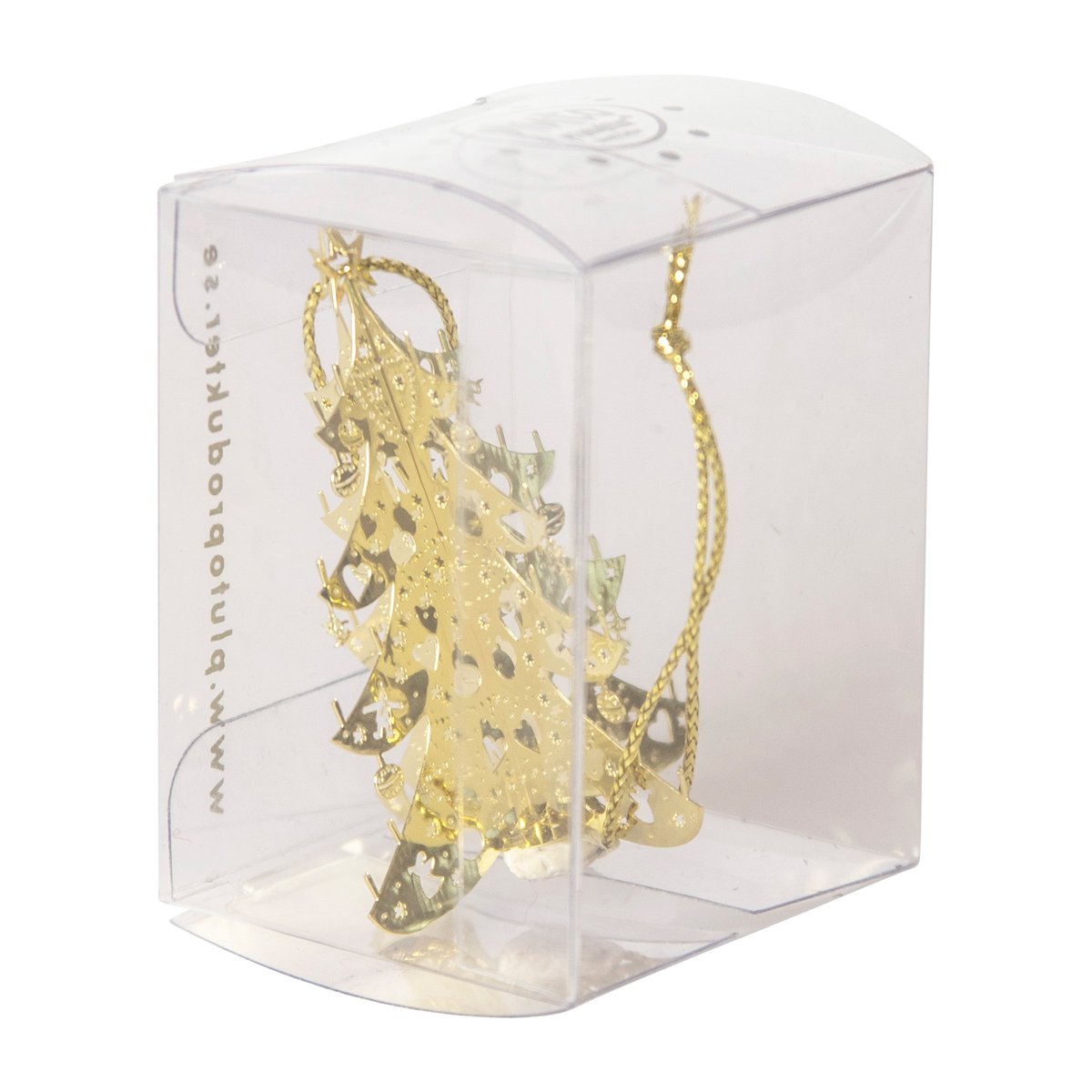 Pluto Design Hanging Christmas decoration 3D tree Gold