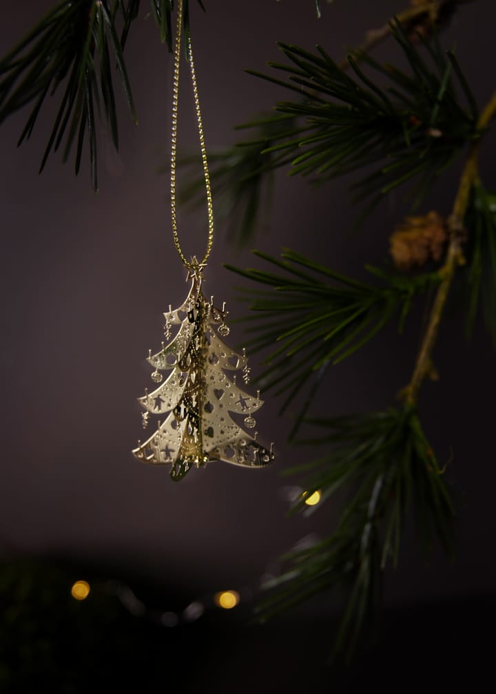 Hanging Christmas decoration 3D tree - Gold - Pluto Design