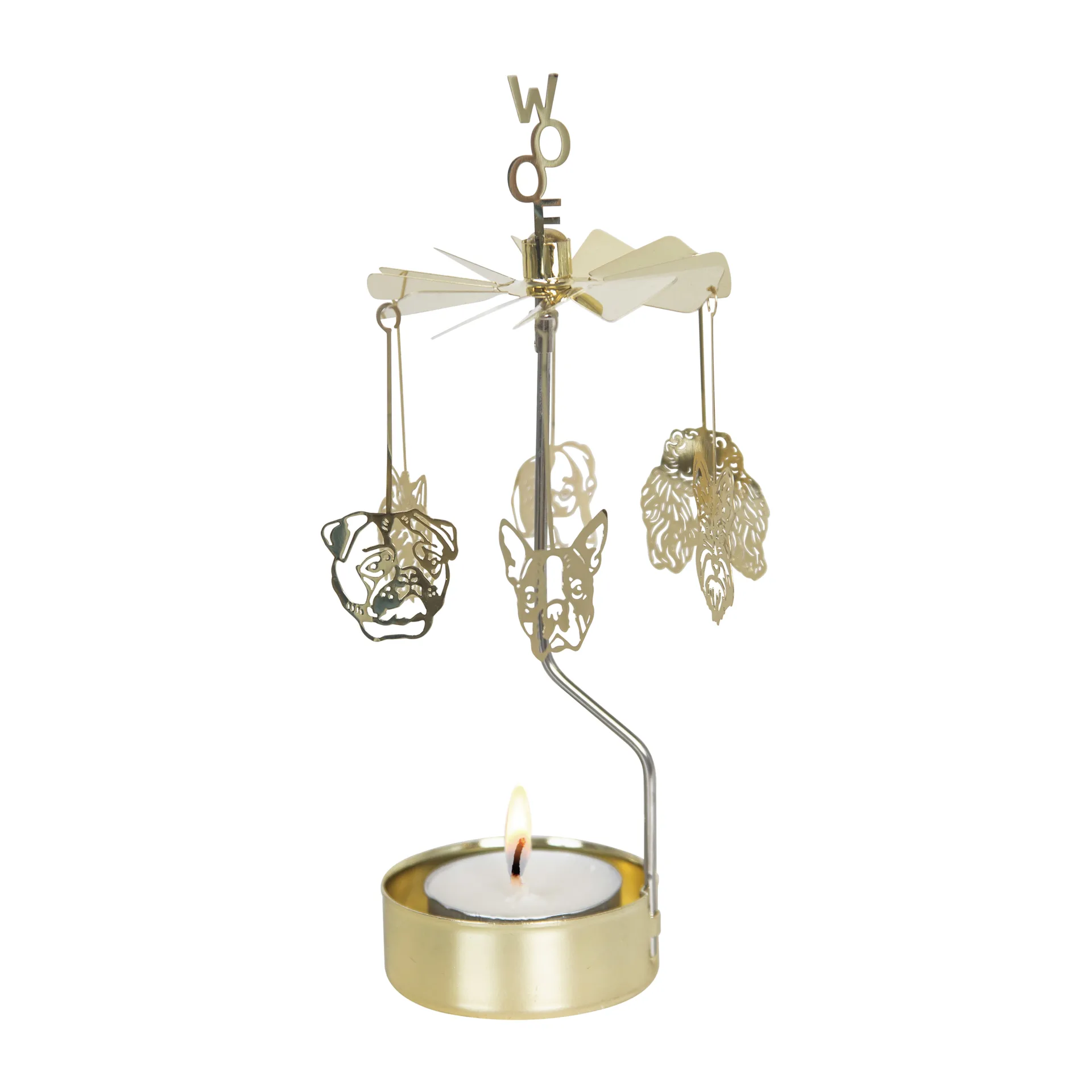 Hundfamilj Angel Chimes, Gold Pluto Design